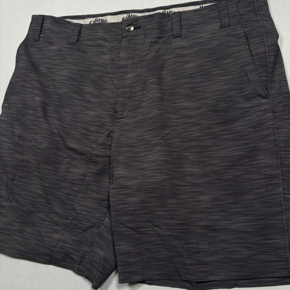 Callaway Golf Shorts Mens 40 Grey‎ Chevron Textured Stretch Performance